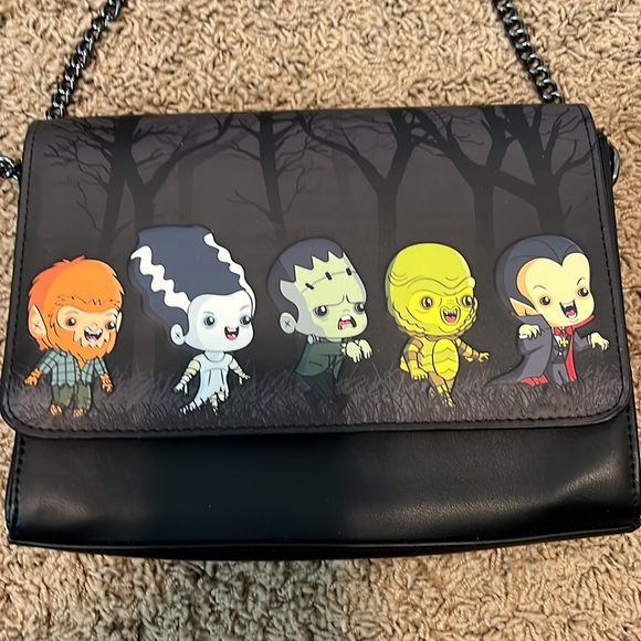 New Loungefly Monsters edition purse/ cross body  never used  as shown - Picture 2 of 6